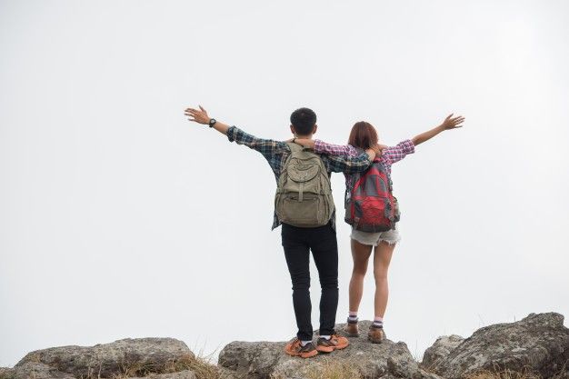 Backpackers on Romantic Road