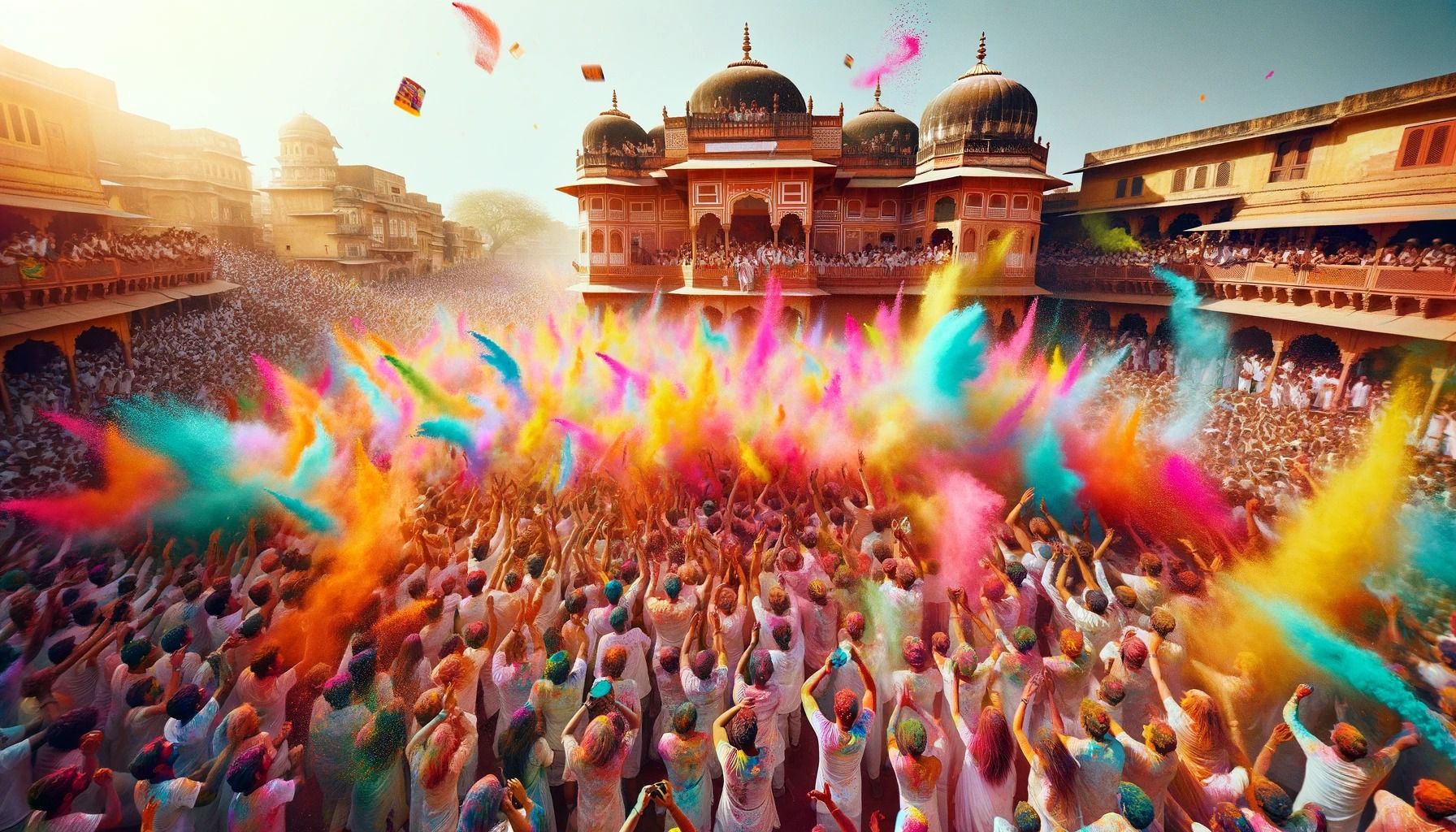 Colorful Indian autumn festival celebrations